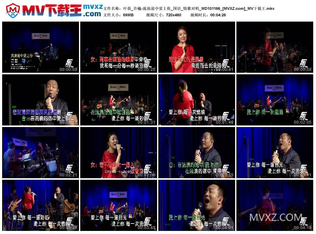 叶蓓_许巍-流浪途中爱上你_国语_情歌对唱_MD101166
